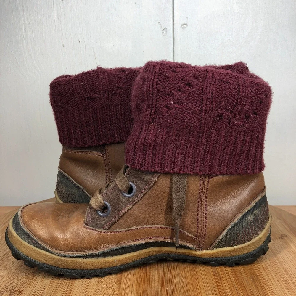 Merrell Dauphine Womens size 8 shoes brown leather waterproof winter boots